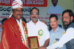 Dr.  AVK at the Suchitra Cultural Foundation event