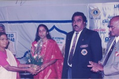 Lion and Mrs. AVK at a Lions Club event
