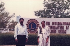 Ln and Mrs. AVK in the Lions club-premises
