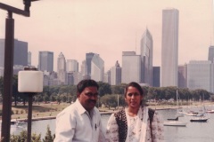 Mr. and Mrs. Arigapudi Vijay Kumar on an overseas trip