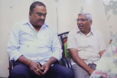 Lion Dr. A. Vijay Kumar sharing his thoughts and views with Activist, Professor A. Kodandaram.