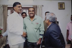 Lighter moments with MLA and former minister Shri. T. Harish Rao.