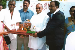 Empowering Agriculture: Dr. AVK's Generous Land Donation Inaugurated by Late Sri Y.S. Rajasekhar Reddy